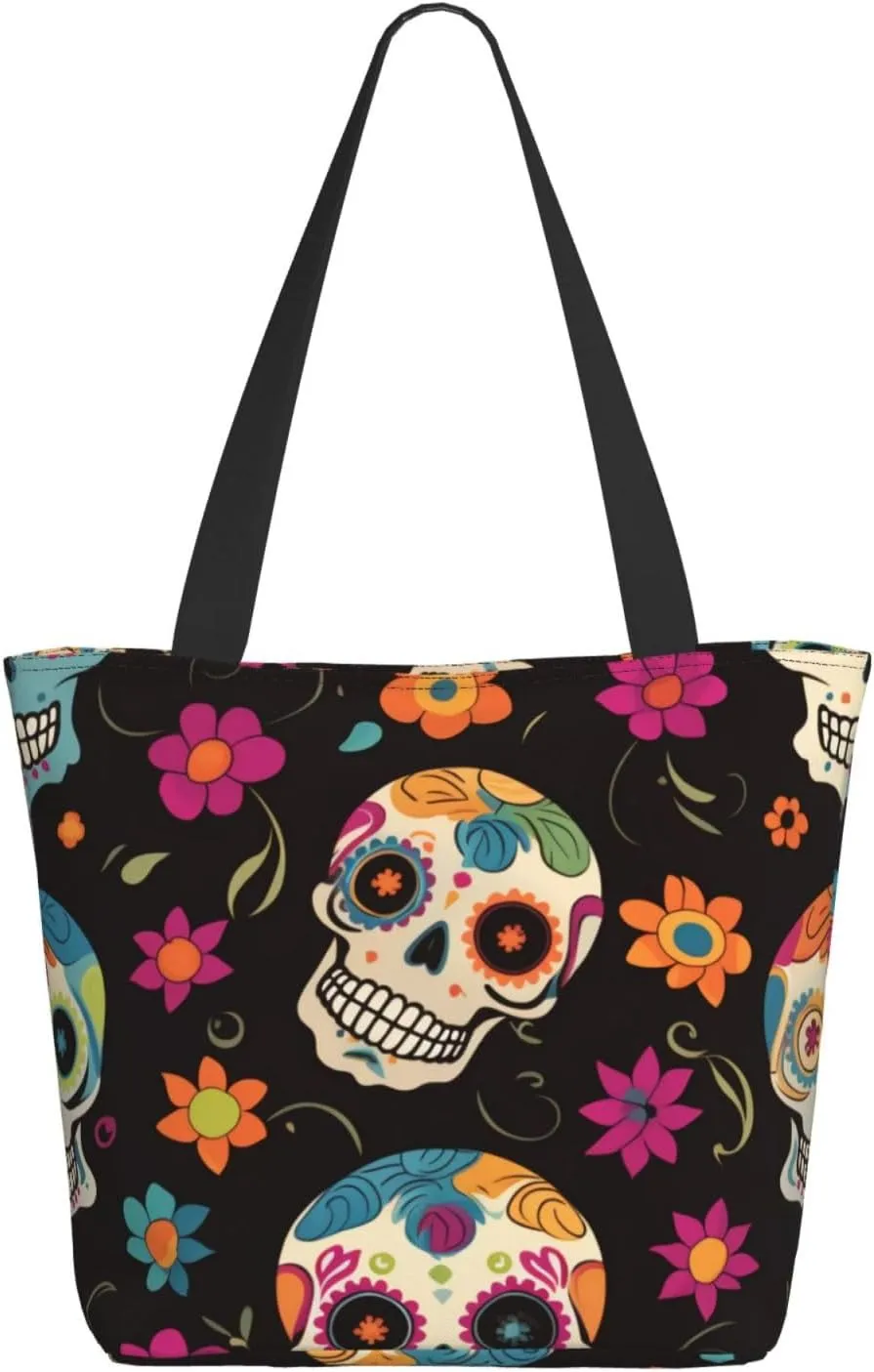 Colored Skeleton Women'S Multi-Faceted Shopping Bag, Lightweight, Large Capacity, Very Suitable For Daily Use