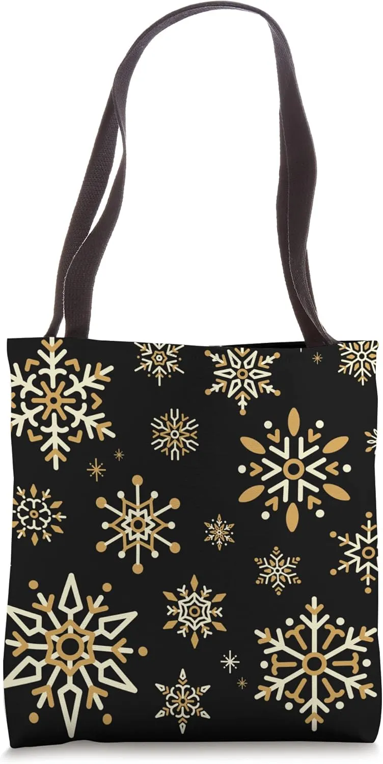 Colored Snowflakes - Water Crystals - Snowfall - Winter Tote Bag