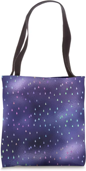 Colorful Raindrops Tote Bag