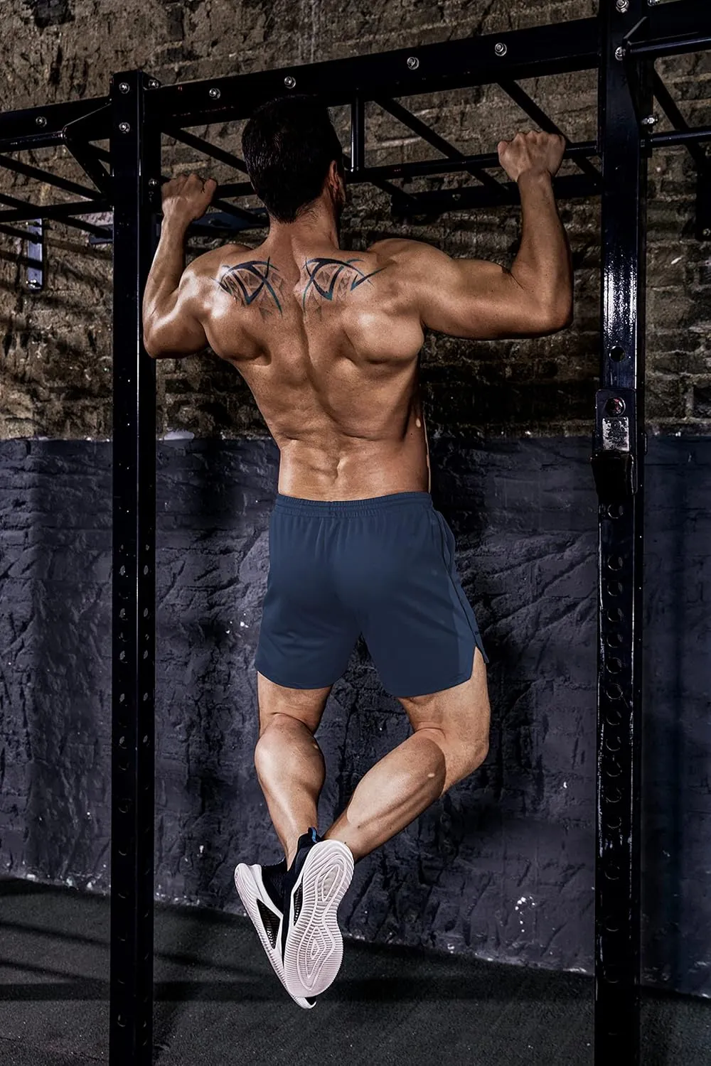 COOFANDY Men's 2 Pack Gym Workout Shorts Quick Dry Athletic Shorts 5 Inch Lightweight Sports Running Shorts with Pockets