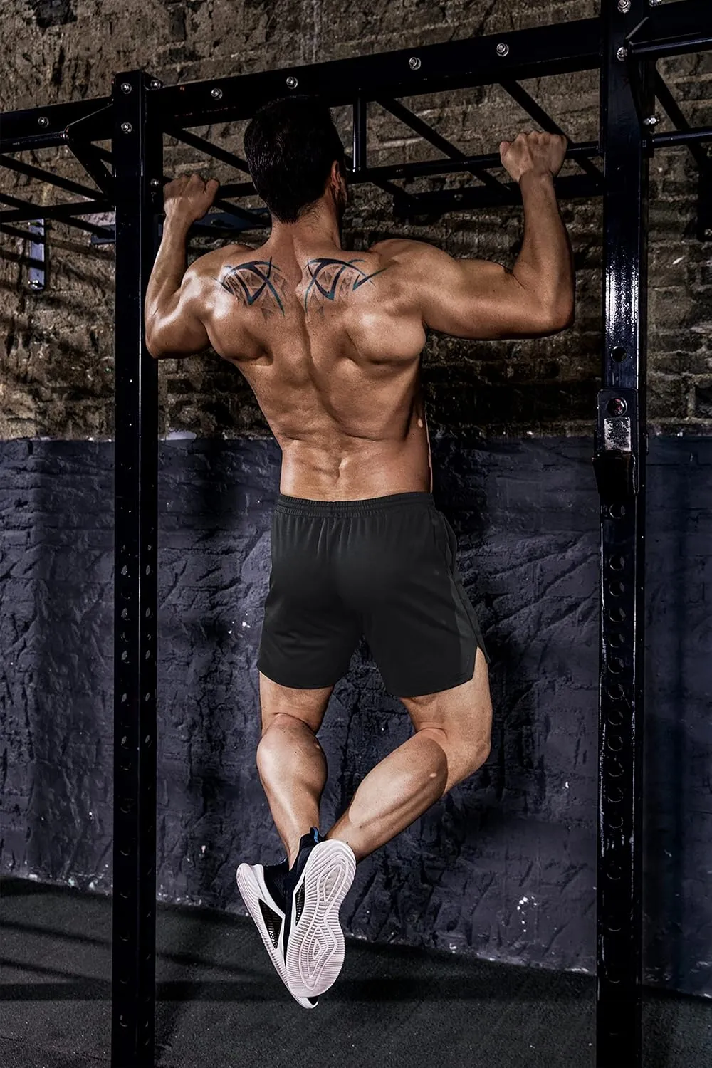 COOFANDY Men's 2 Pack Gym Workout Shorts Quick Dry Athletic Shorts 5 Inch Lightweight Sports Running Shorts with Pockets