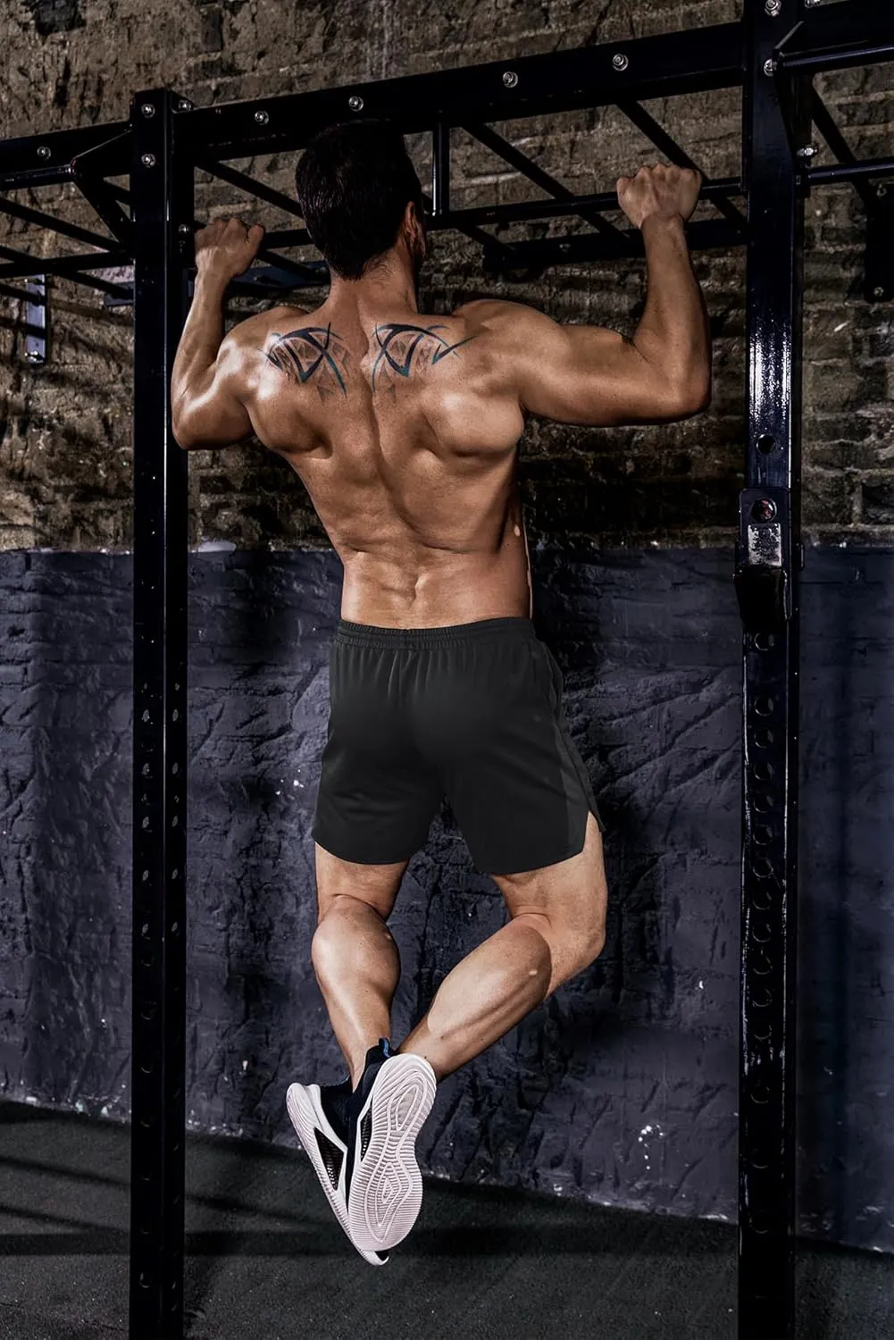 COOFANDY Men's 2 Pack Gym Workout Shorts Quick Dry Athletic Shorts 5 Inch Lightweight Sports Running Shorts with Pockets