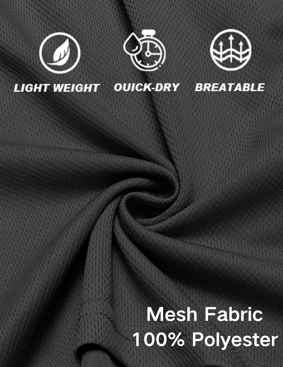 COOFANDY Men's Gym Shorts 3 Pack Mesh Athletic Workout Shorts Lightweight Quick Dry Drawstring Shorts with Pockets