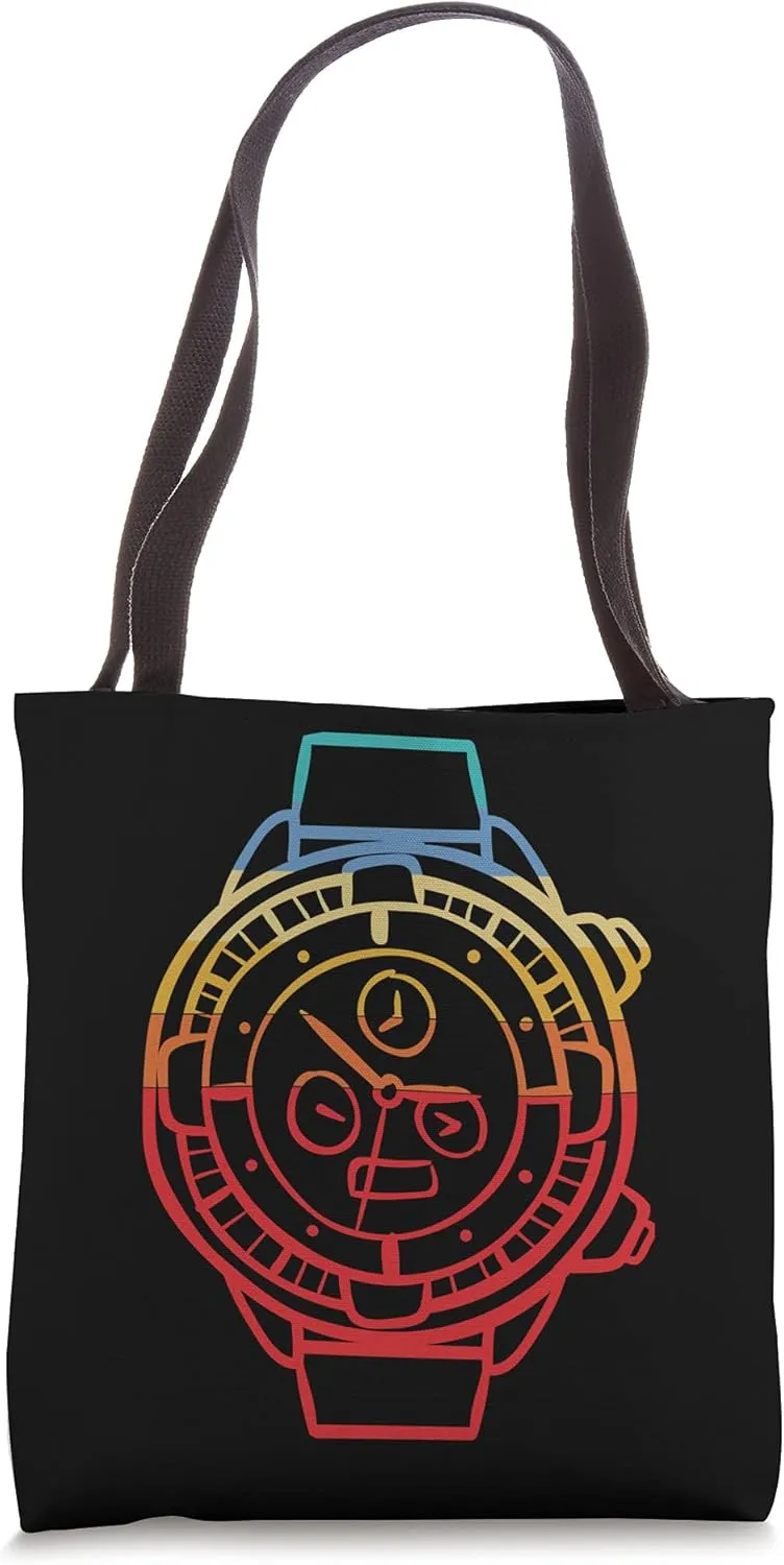 Cool Chronograph Vintage Artwork Watch Pocket Watch Lovers Tote Bag