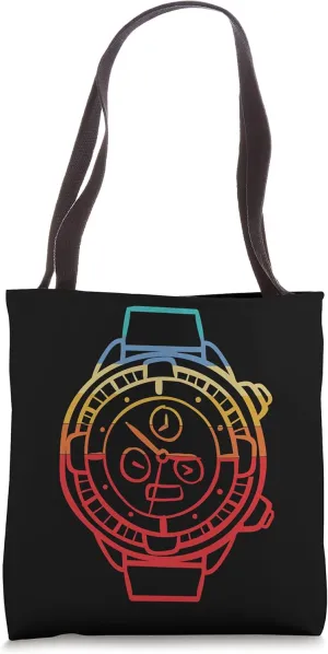 Cool Chronograph Vintage Artwork Watch Pocket Watch Lovers Tote Bag