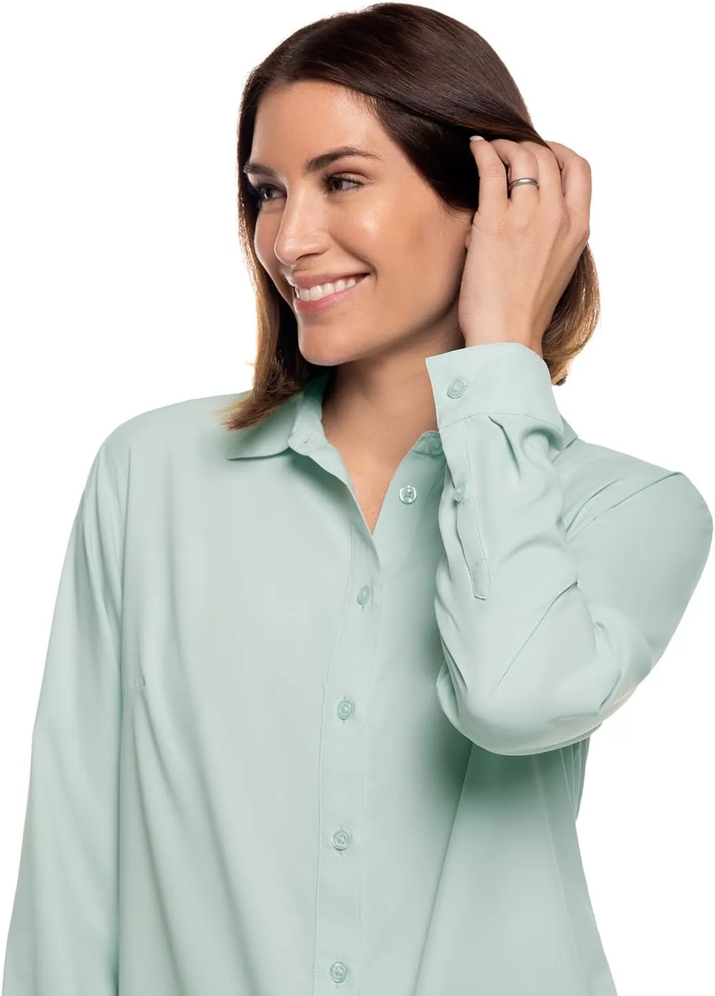 Coolibar UPF 50  Women's Rhodes Shirt - Sun Protective