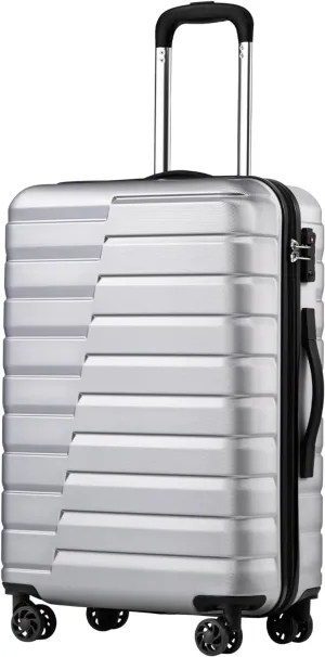 Coolife Luggage Suitcase Carry on Hardside PC ABS Spinner TSA Lock Telescopic Handle