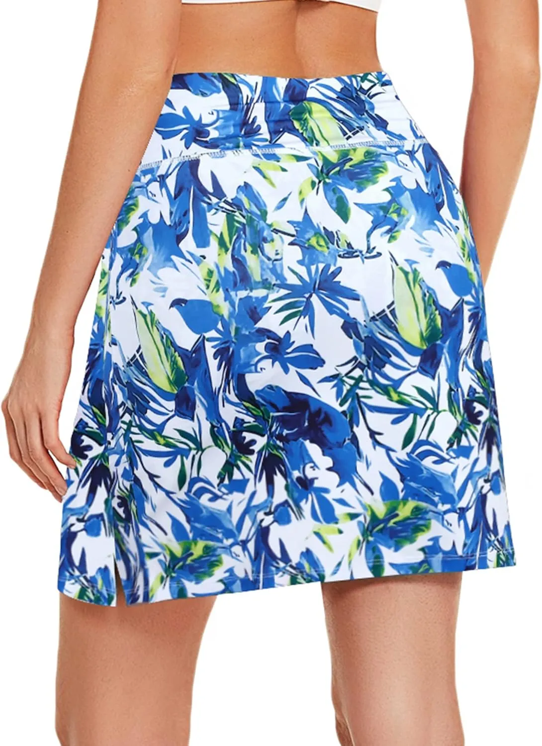 COOrun Women's Skorts Athletic Skirts with Pockets Knee Length Built-in Shorts Casual Skirt for Golf Tennis Workout (XS-3XL)