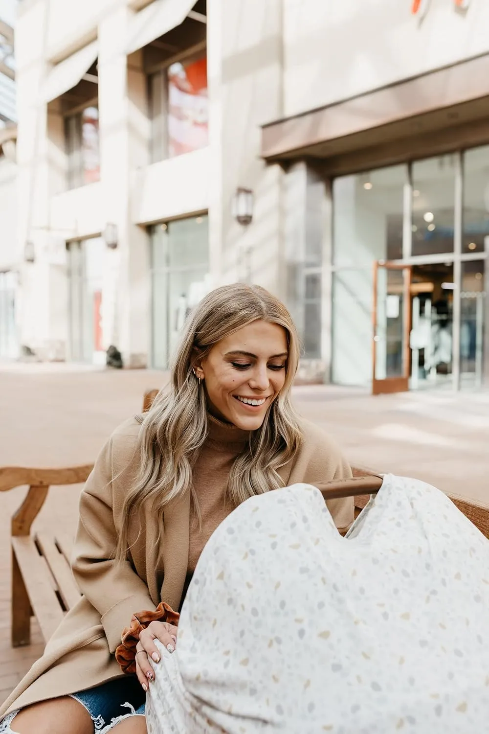 Copper Pearl Multi-Use Cover: Car Seat Covers, Nursing Cover, and Stroller Cover for Sun - Stretchy Fabric, All-Season Use, Stylish Designs, Easy Access for Moms - Arlo