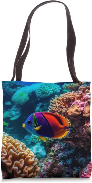Coral Reef Ocean Under Water Tote Bag
