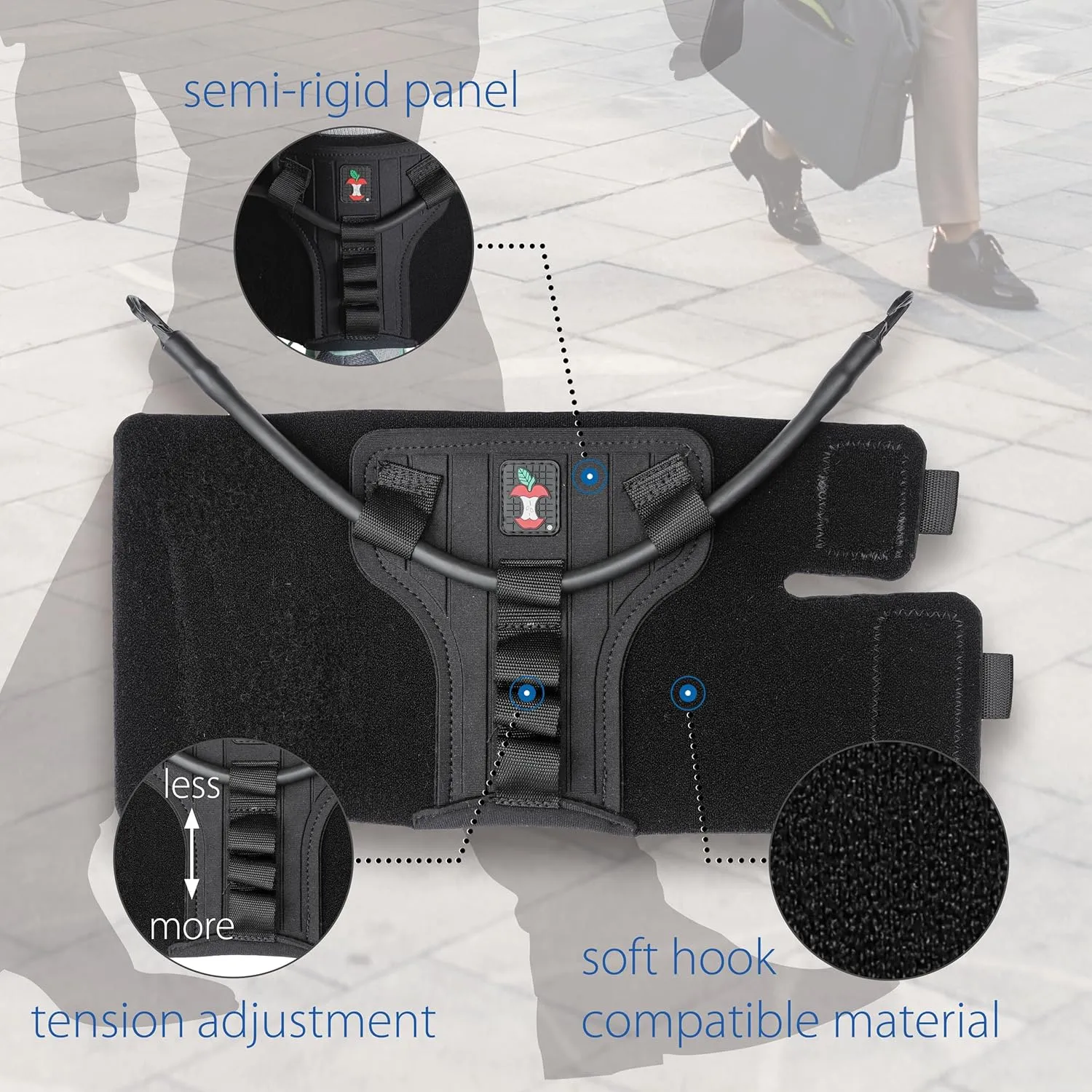 Core Products FootFlexor Foot Drop Brace for Walking, Soft Ankle Foot Orthosis for Men and Women - Medium/Large