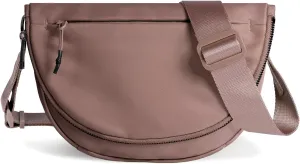 Crescent Bag for Women and Men, Fashion Medium Nylon Folding Crescent Moon Bag Single Shoulder Bag with Adjustable Strap