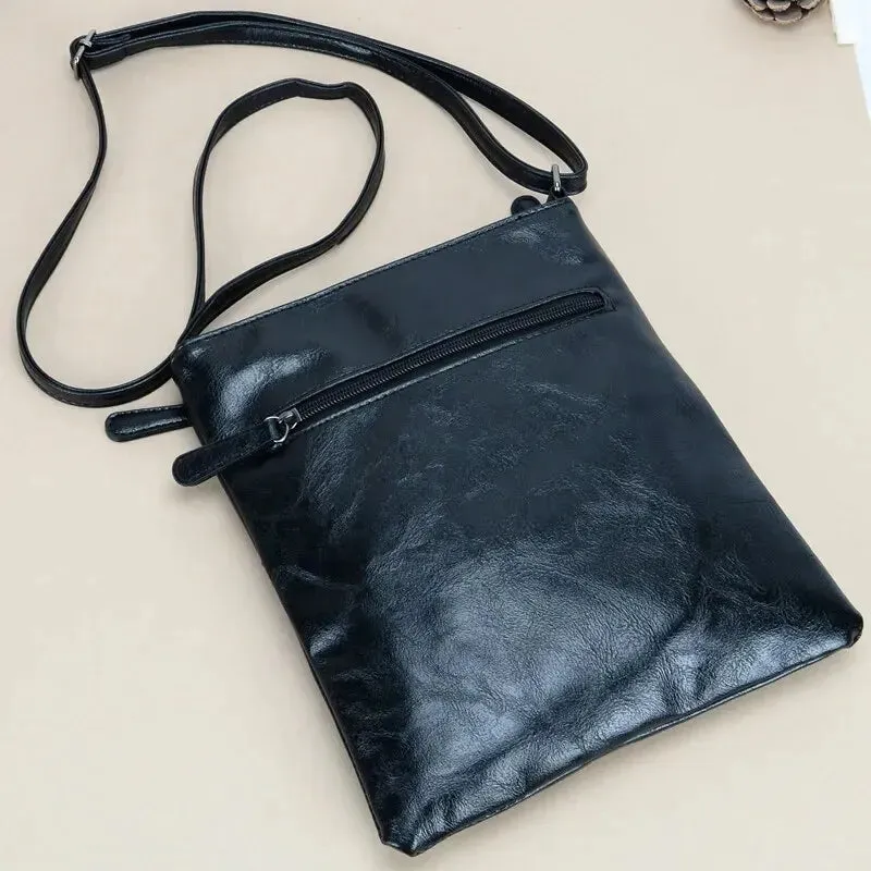Crossbody Bag in Faux Leather with Multiple Pockets