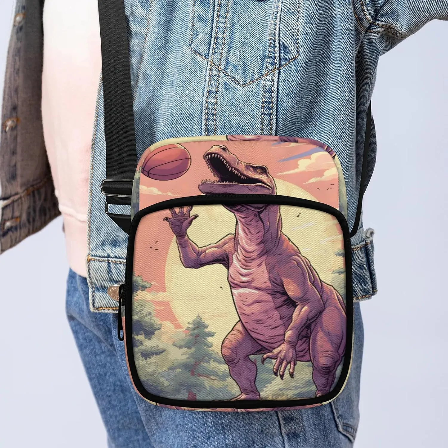 Crossbody Bag Small Sling Backpack Shoulder Bags Chest Pack Cross Body Daypack Artistic Football Belt Purse
