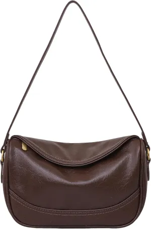 Crossbody Bags for Women, Medium PU Leather Shoulder Purse with Anti-Theft Pocket, Small Travel Purses