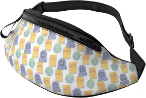 Crossbody Bags For Women Men - Math Book Globe Fanny Packs For Women Cross Body, Cross Body Bag Mens