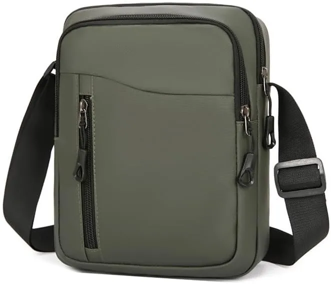 Crossbody Sling Bag or Messenger bag for Men, Wear-resistant Water Resistant Tote Shoulder Bag Daypack for Travel Hiking