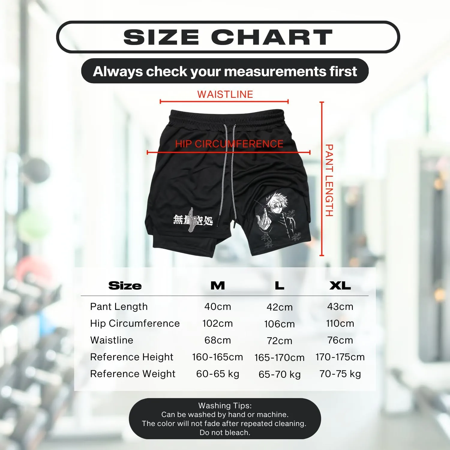 CROWN Anime Gym Shorts - Breathable Stretch Compression Short with Pockets