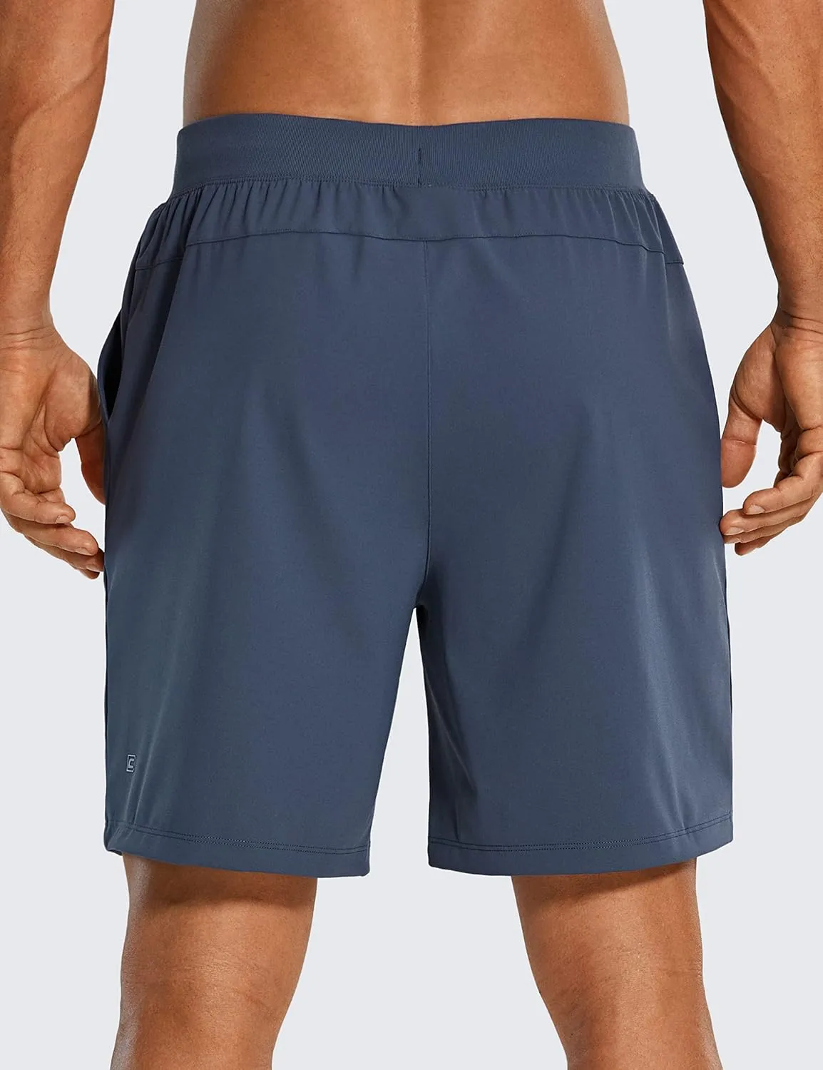 CRZ YOGA Men's Four-Way Stretch Workout Shorts - 7'' Soft Durable for Casual Athletic with Pockets