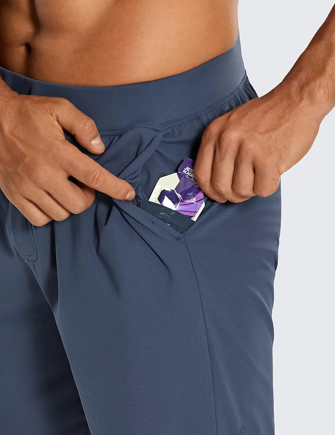 CRZ YOGA Men's Four-Way Stretch Workout Shorts - 7'' Soft Durable for Casual Athletic with Pockets