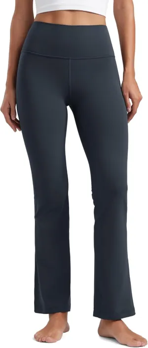 CRZ YOGA Womens Butterluxe High Waist Flare Pants 29" / 30.5" / 32" / 33.5" - Yoga Bootcut Wide Leg with Pocket Lounge