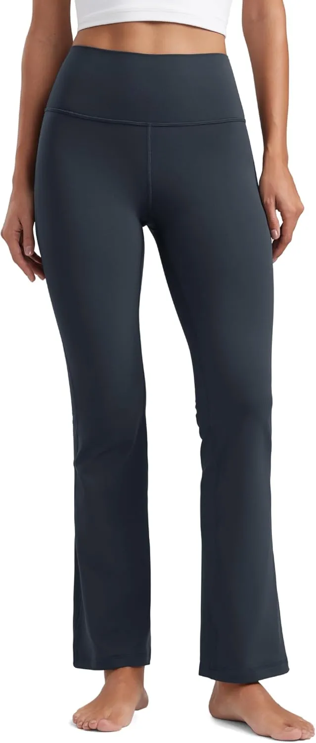 CRZ YOGA Womens Butterluxe High Waist Flare Pants 29" / 30.5" / 32" / 33.5" - Yoga Bootcut Wide Leg with Pocket Lounge