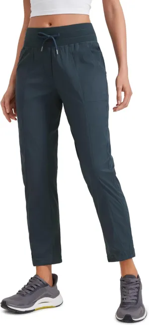 CRZ YOGA Womens Casual 7/8 Pants 27" - Lightweight Workout Outdoor Athletic Track Travel Lounge Joggers Pockets