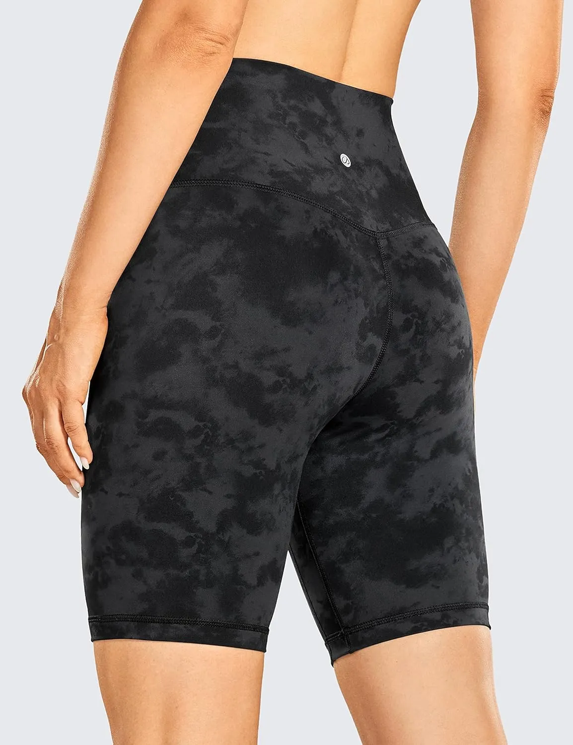 CRZ YOGA Women's Naked Feeling Biker Shorts - 8 Inches High Waisted Yoga Workout Gym Running Spandex