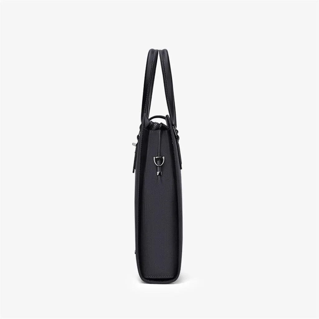 CSCDD Briefcase Men's Business Large Capacity Leather Men's Handbag Shoulder Bag Crossbody Bag Business Bag