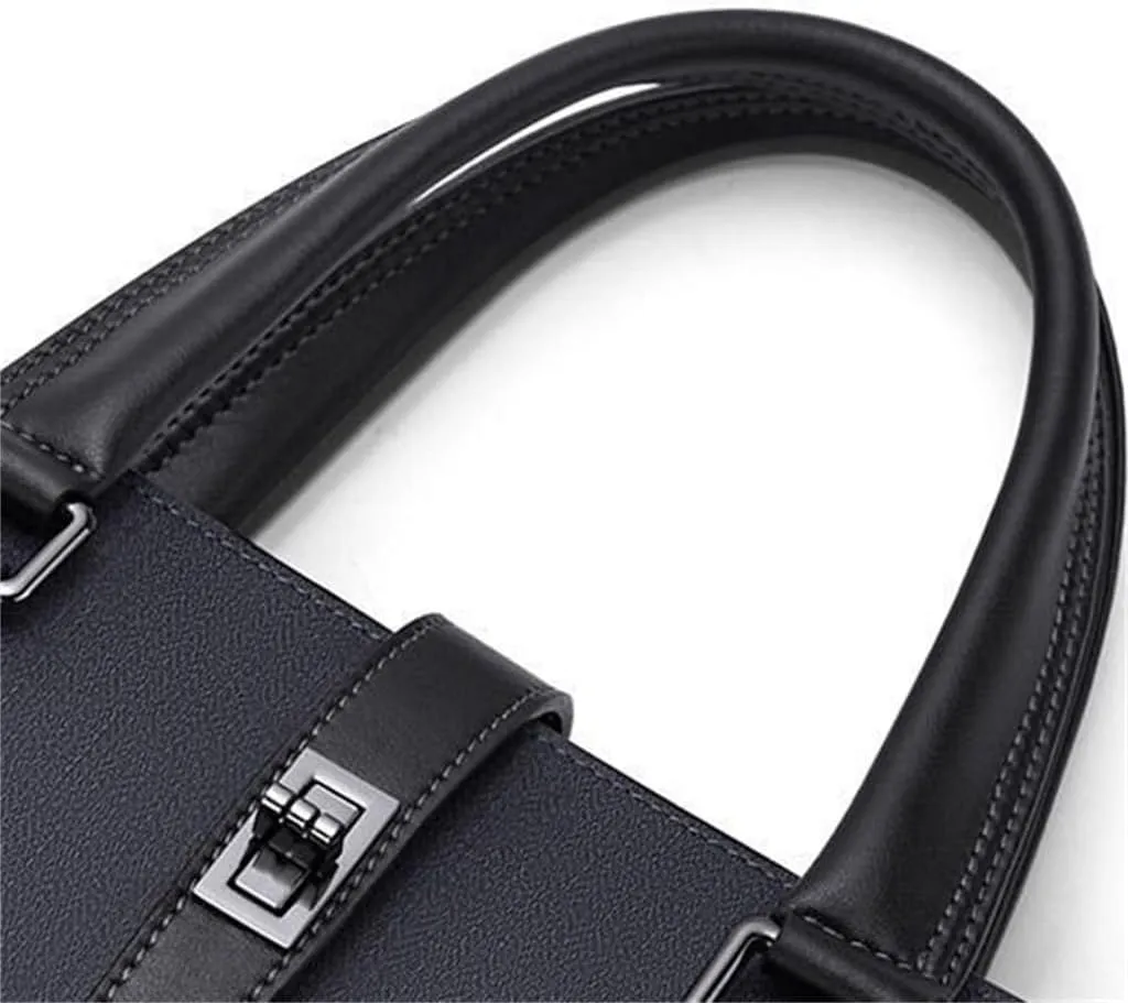 CSCDD Briefcase Men's Business Large Capacity Leather Men's Handbag Shoulder Bag Crossbody Bag Business Bag