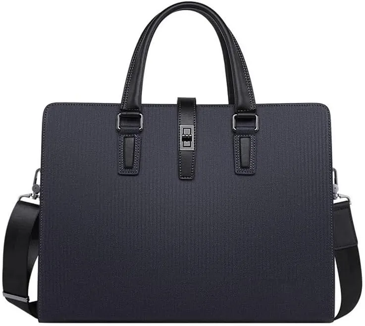 CSCDD Briefcase Men's Business Large Capacity Leather Men's Handbag Shoulder Bag Crossbody Bag Business Bag