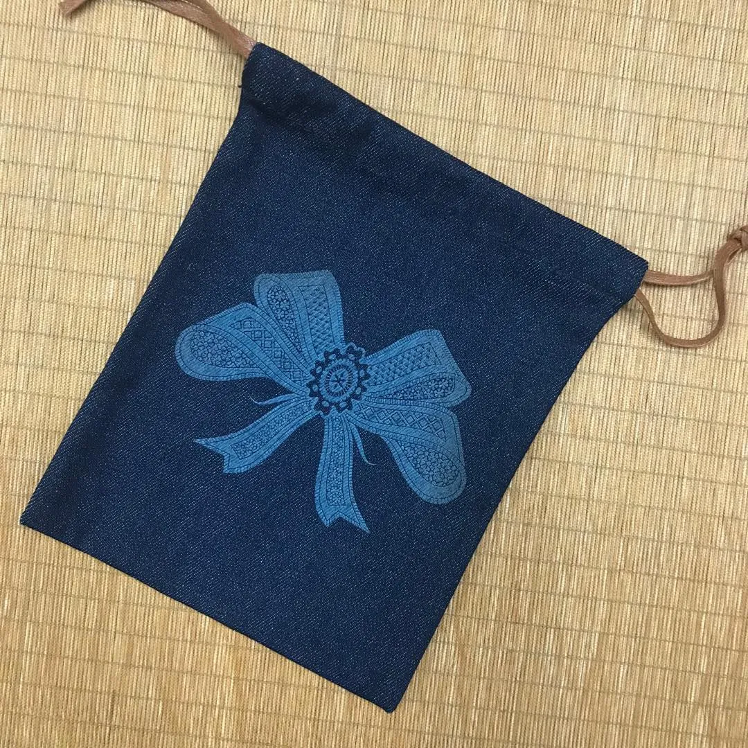 Custom Denim Drawstring Bag 103