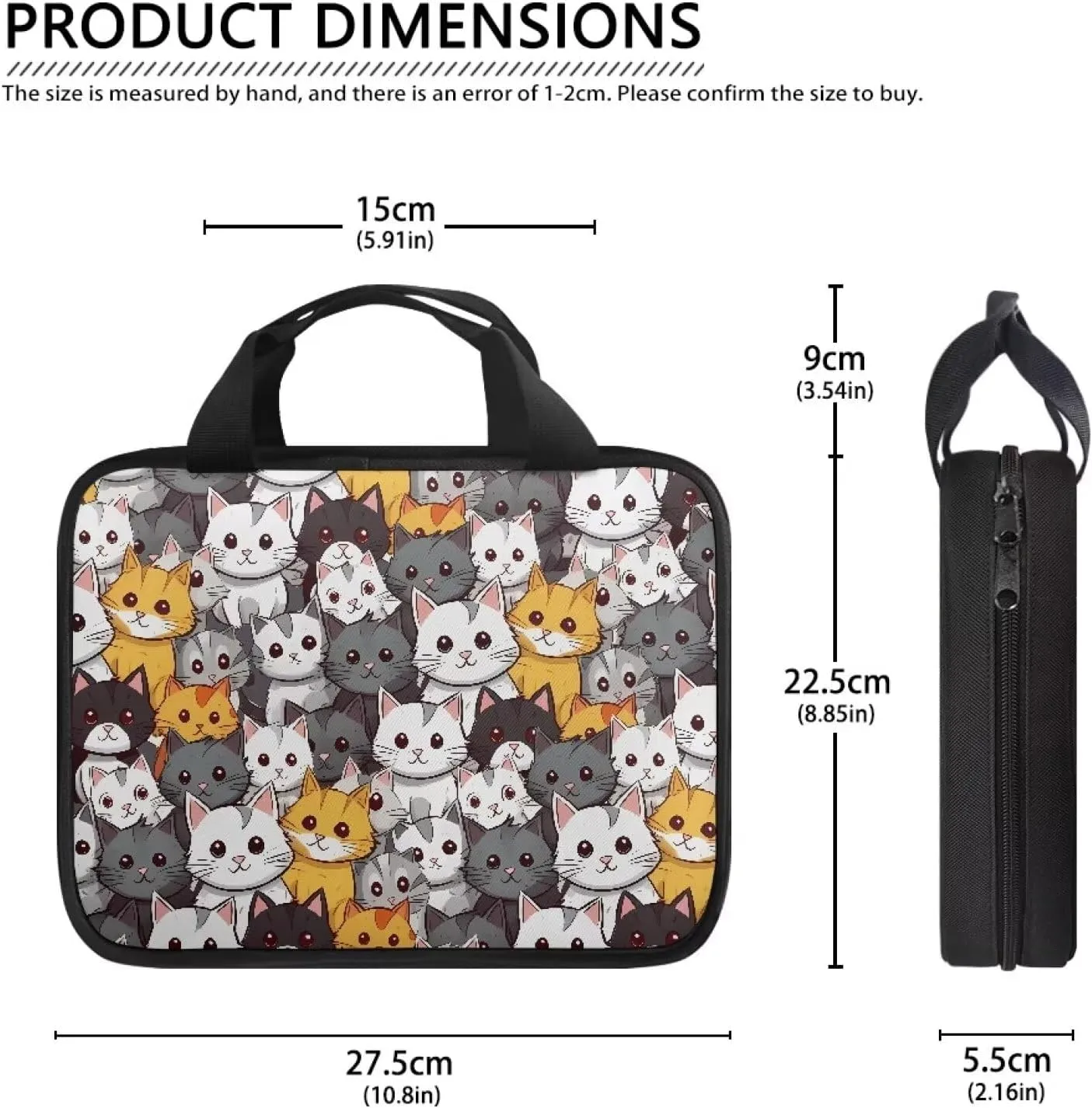 Cute Patterns Bible Cover Bible Case for Women Canvas Bible Tote Bag with Built-in Pocket Handle Church Book Cover