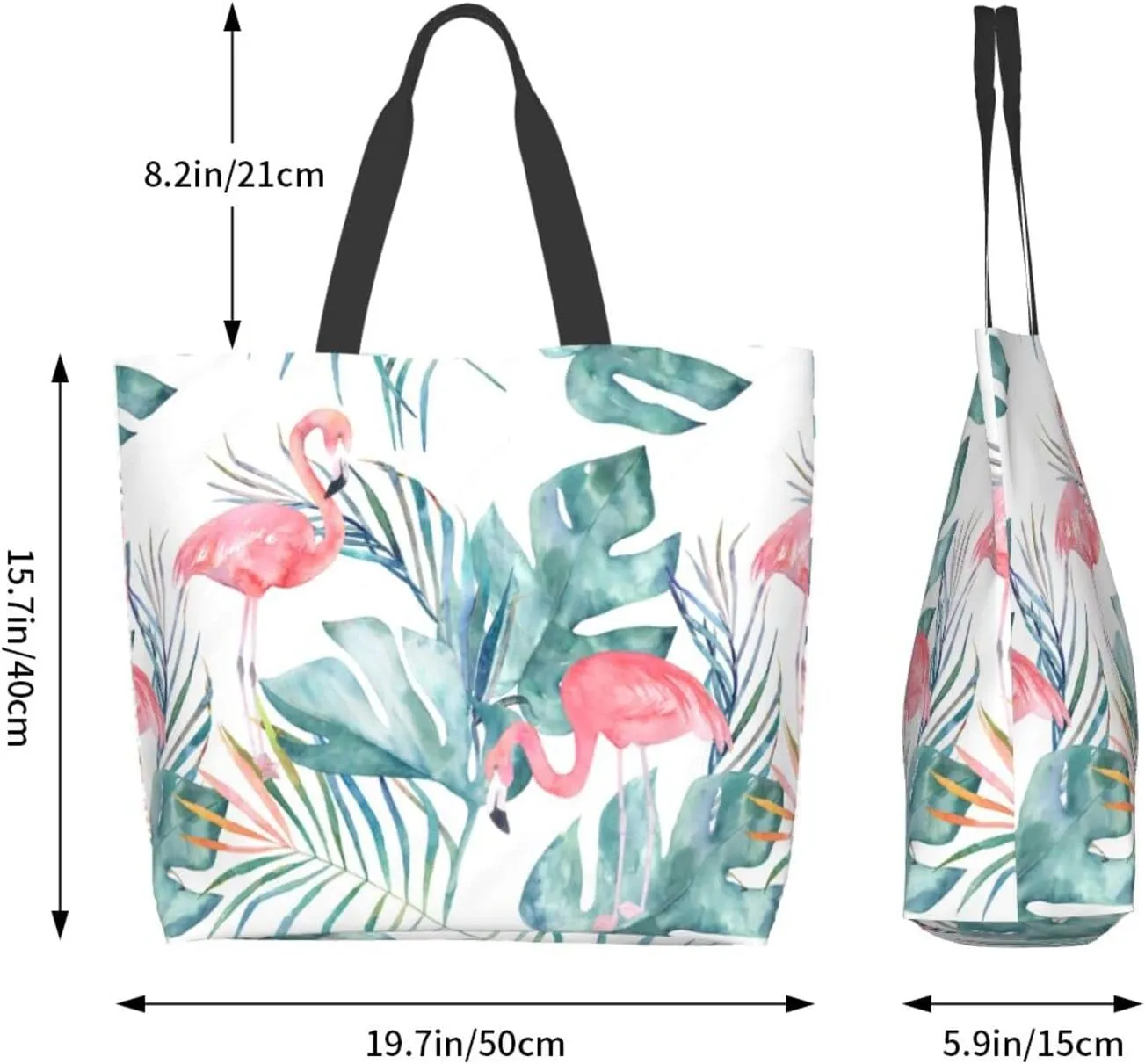 Cute Tote Bag Beach Canvas Bag Travel Reusable Grocery Shopping Bag Tote for Women Men
