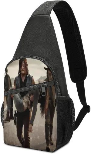 Daryl Dixon-Chapel Roan Multi-Functional Crossbody Bag With Storage Pockets And Anti-Loss Key Strap, Adjustable For Chest Shoulder One Size