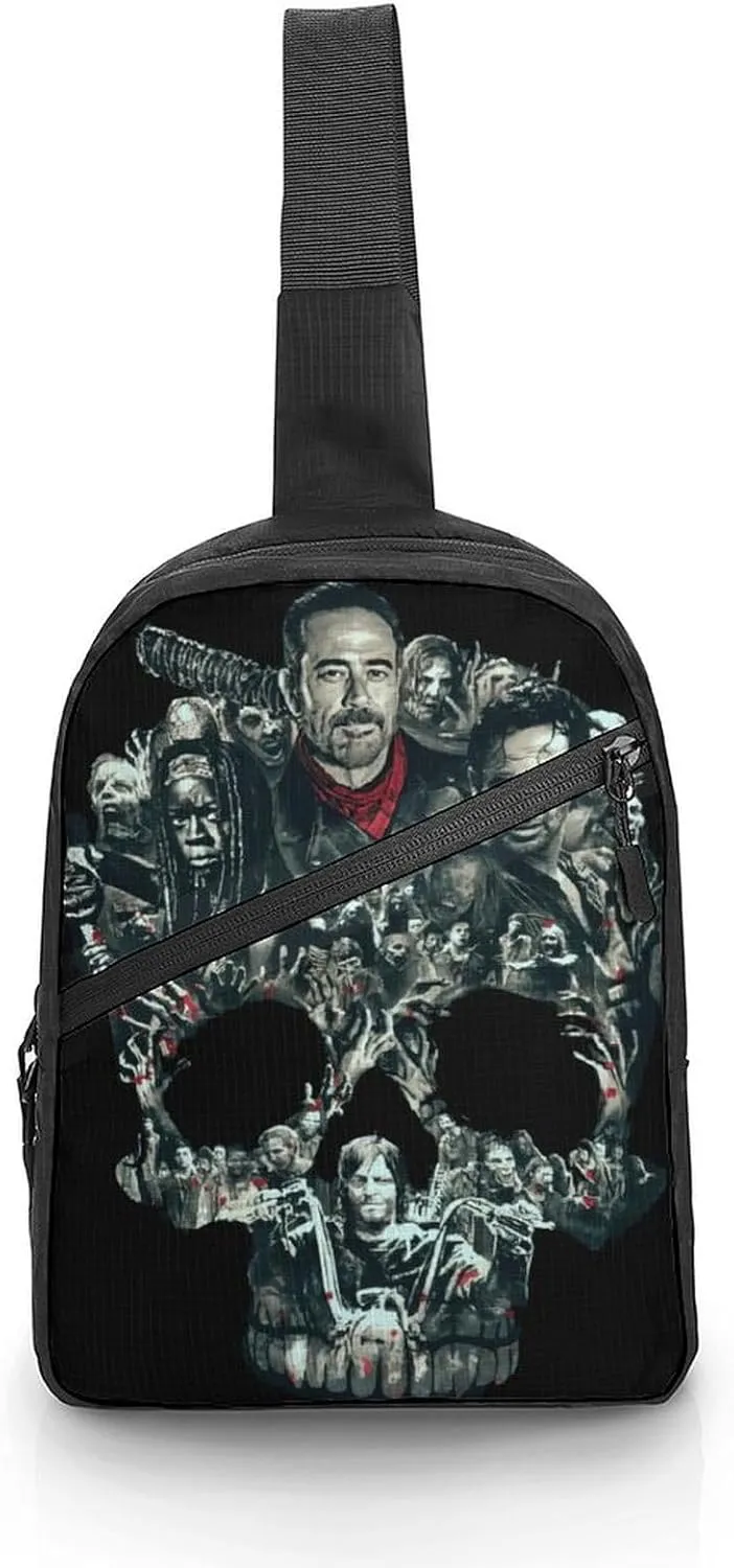Daryl Dixon-Chapel Roan Multi-Functional Crossbody Bag With Storage Pockets And Anti-Loss Key Strap, Adjustable For Chest Shoulder One Size