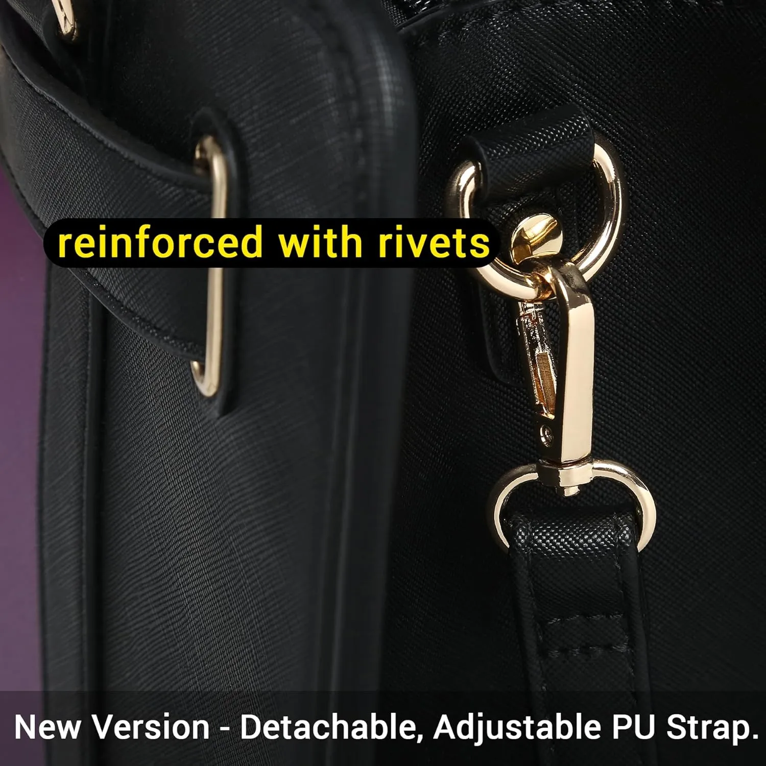 Dasein Two Tone Satchel Handbags Purses for Women Vegan Leather Shoulder Bags Large Tote Bag with Matching Wallet
