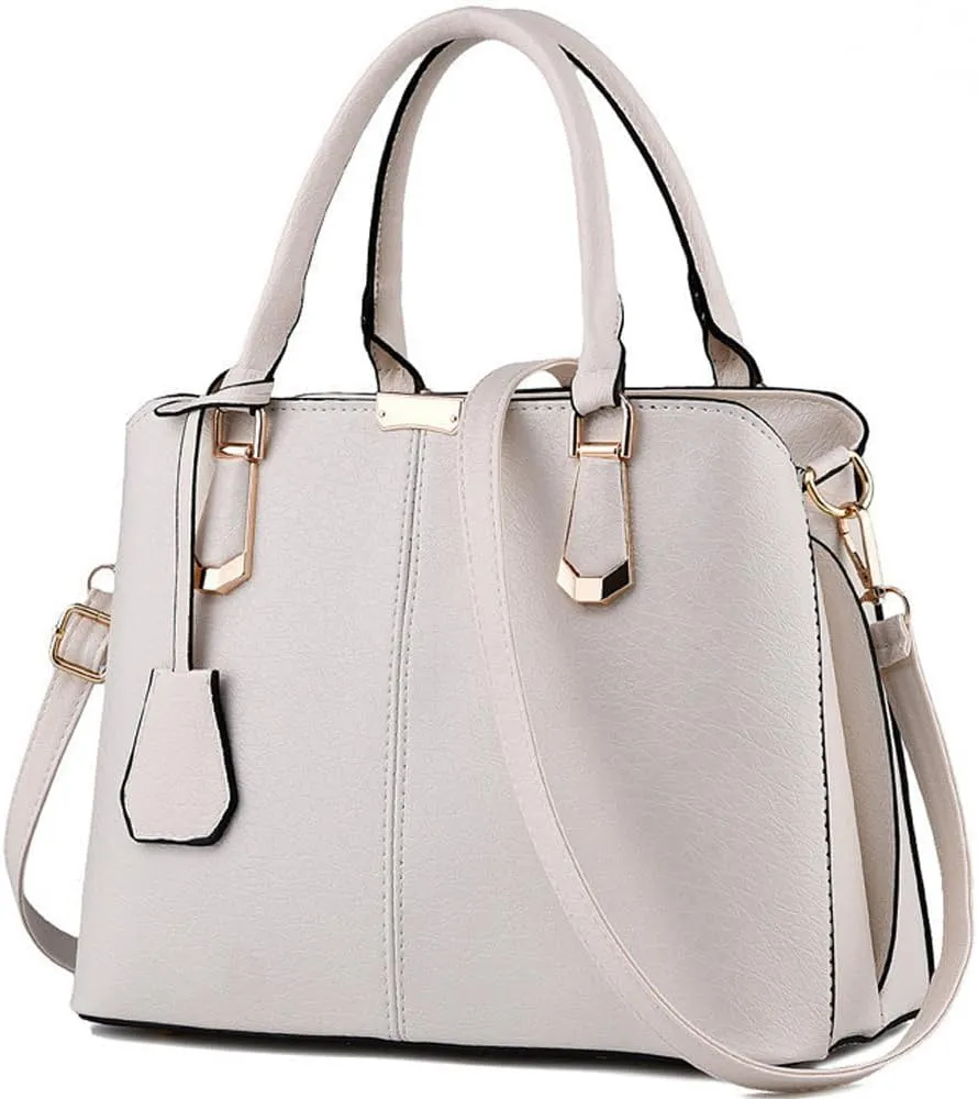 Dayfine Top Handle Handbag for Women PU Leather Satchel Bag Tote Bag Ladies Shoulder-Bag Crossbody Bag