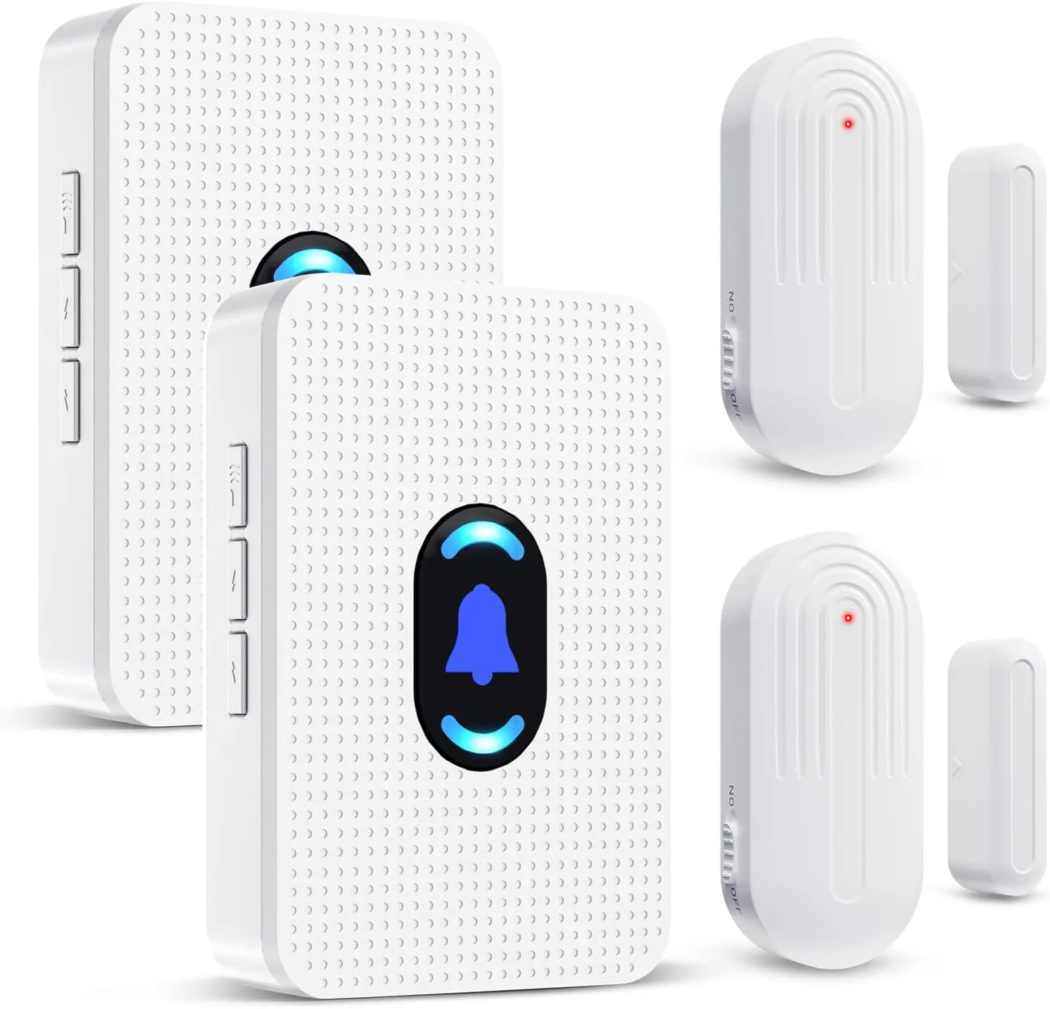 Daytech Wireless Door Chime, Door Dinger for Business Entry/Store/Home/Office, Door Alarms When Opened with 800 Ft Range,20 Chimes 5 Adjustable Volume 2 Sensors   2 Receivers
