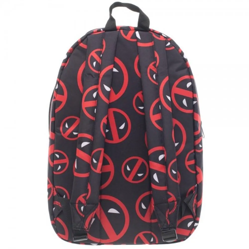Deadpool Logo Print Backpack