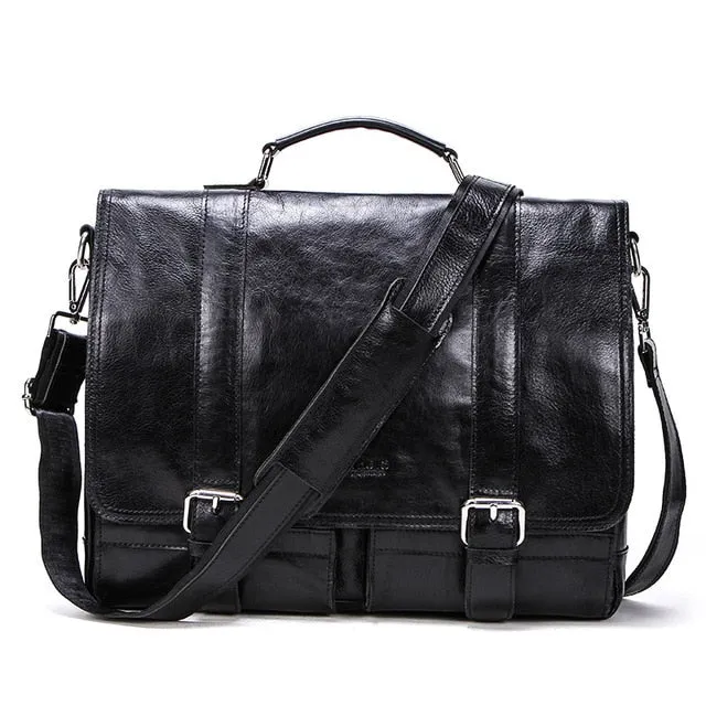 Dedicated assistance bags men's leather handbag bolsas genuine large bag CONTACT'S shoulder business luxury messenger briefcase Customizable options vintage laptop casual