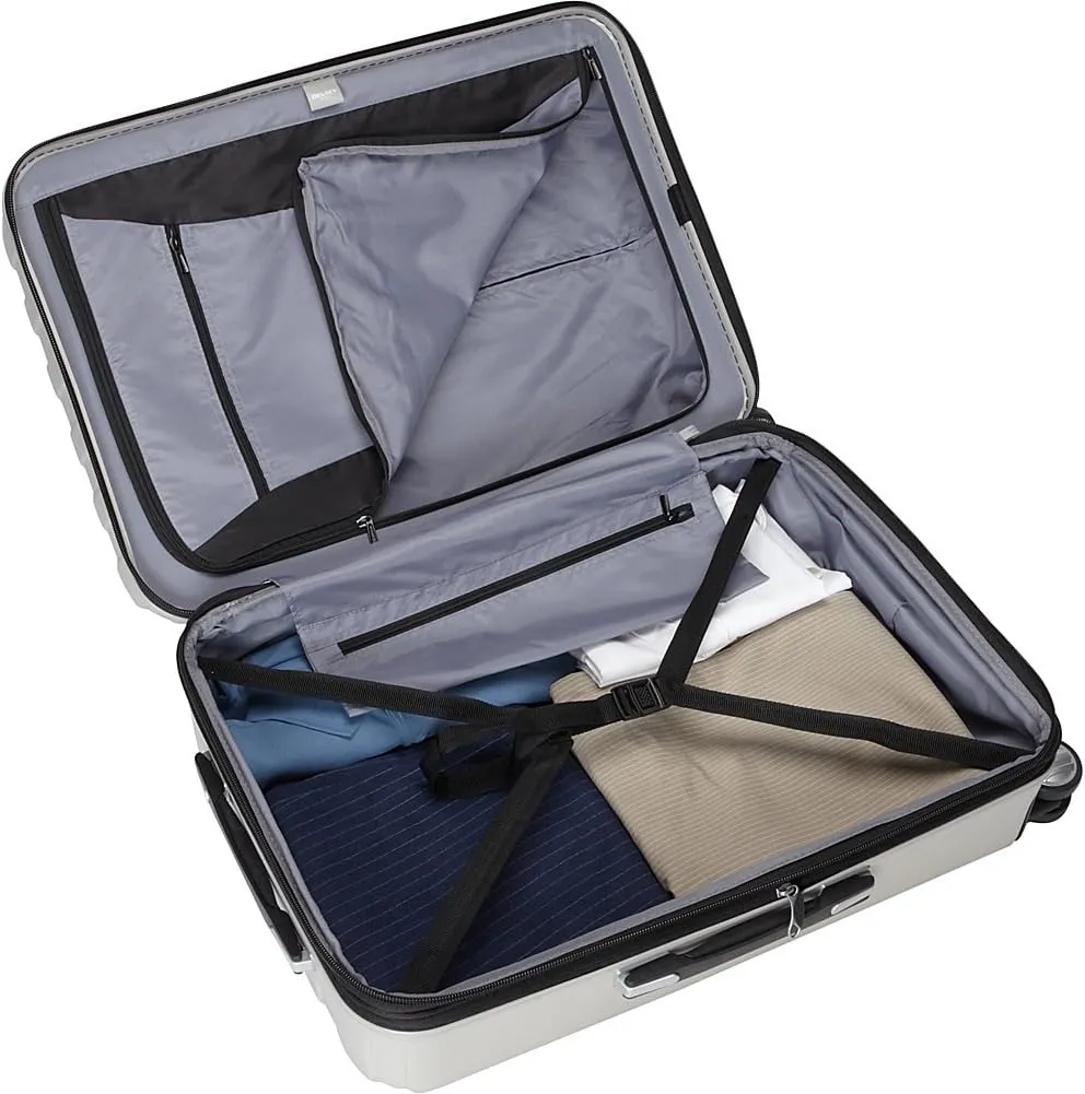 Delsey Luggage Titanium 2 Piece Set (Carry-On & 25" Checked) (Black Cherry)