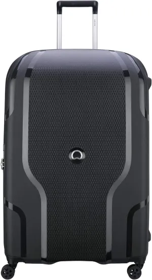 DELSEY PARIS Clavel Hardside Expandable Luggage with Spinner Wheels, Black, Checked-Large 30 Inch