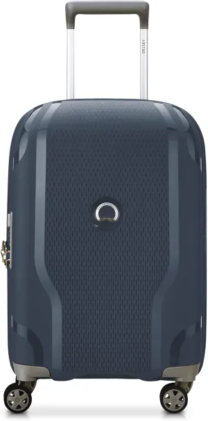 DELSEY PARIS Clavel Hardside Expandable Luggage with Spinner Wheels, Blue Jean, Carry-On 19 Inch