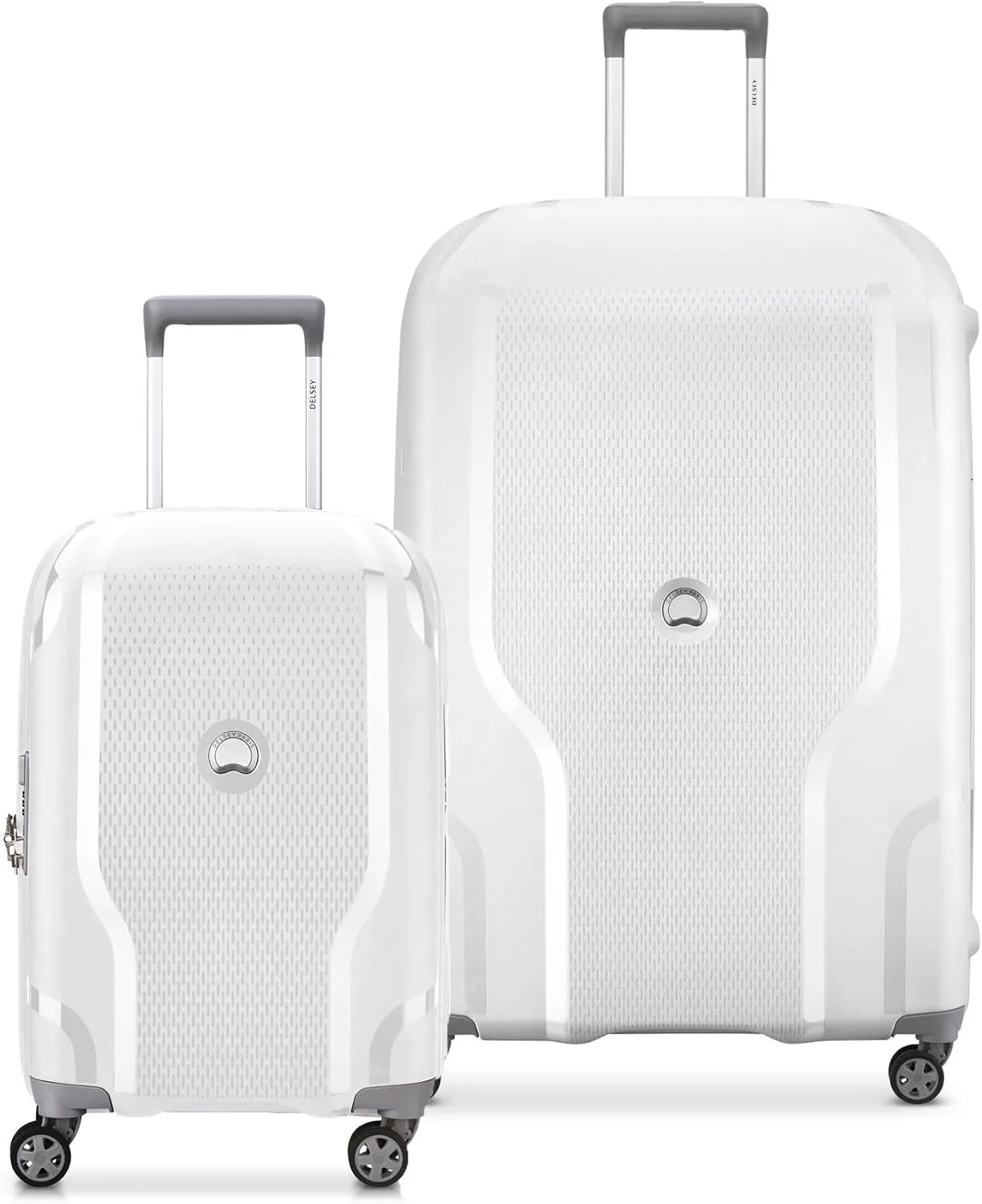 DELSEY PARIS Clavel Hardside Expandable Luggage with Spinner Wheels, White, 2-Piece Set (19/30)