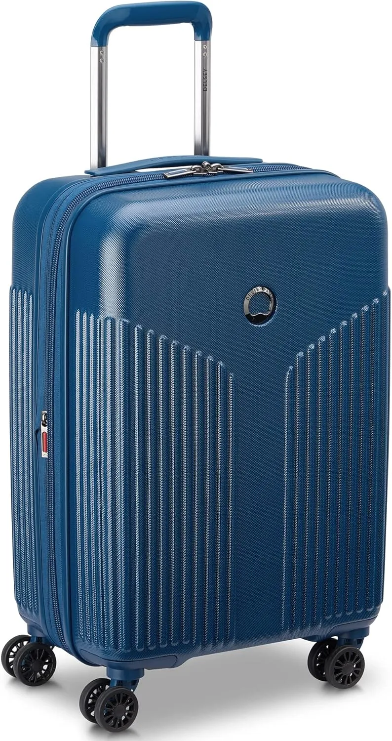 DELSEY PARIS Comete 3.0 Hardside Expandable Luggage with Spinner Wheels, Blue, 3-Piece Set (20/24/28)