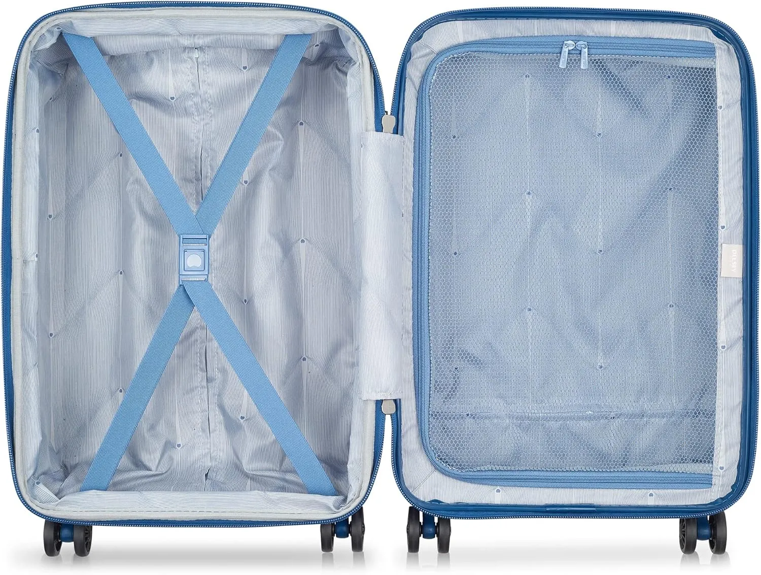 DELSEY PARIS Comete 3.0 Hardside Expandable Luggage with Spinner Wheels, Blue, 3-Piece Set (20/24/28)