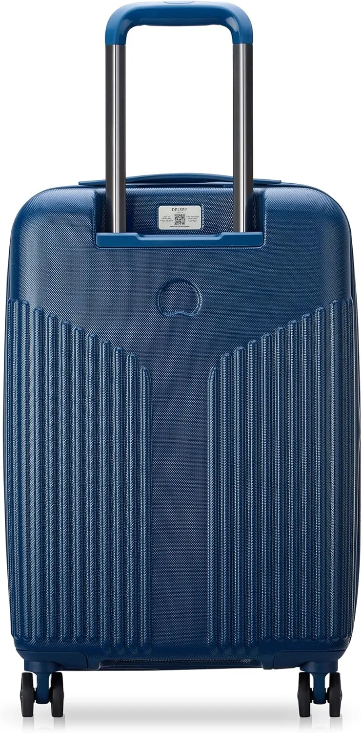 DELSEY PARIS Comete 3.0 Hardside Expandable Luggage with Spinner Wheels, Blue, 3-Piece Set (20/24/28)