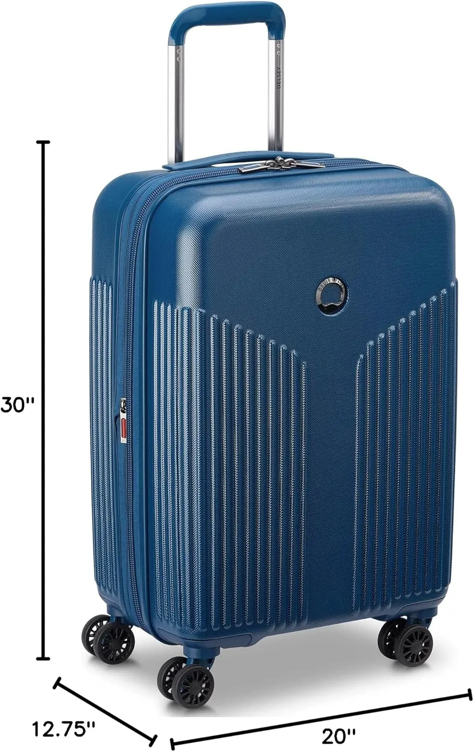 DELSEY PARIS Comete 3.0 Hardside Expandable Luggage with Spinner Wheels, Blue, 3-Piece Set (20/24/28)