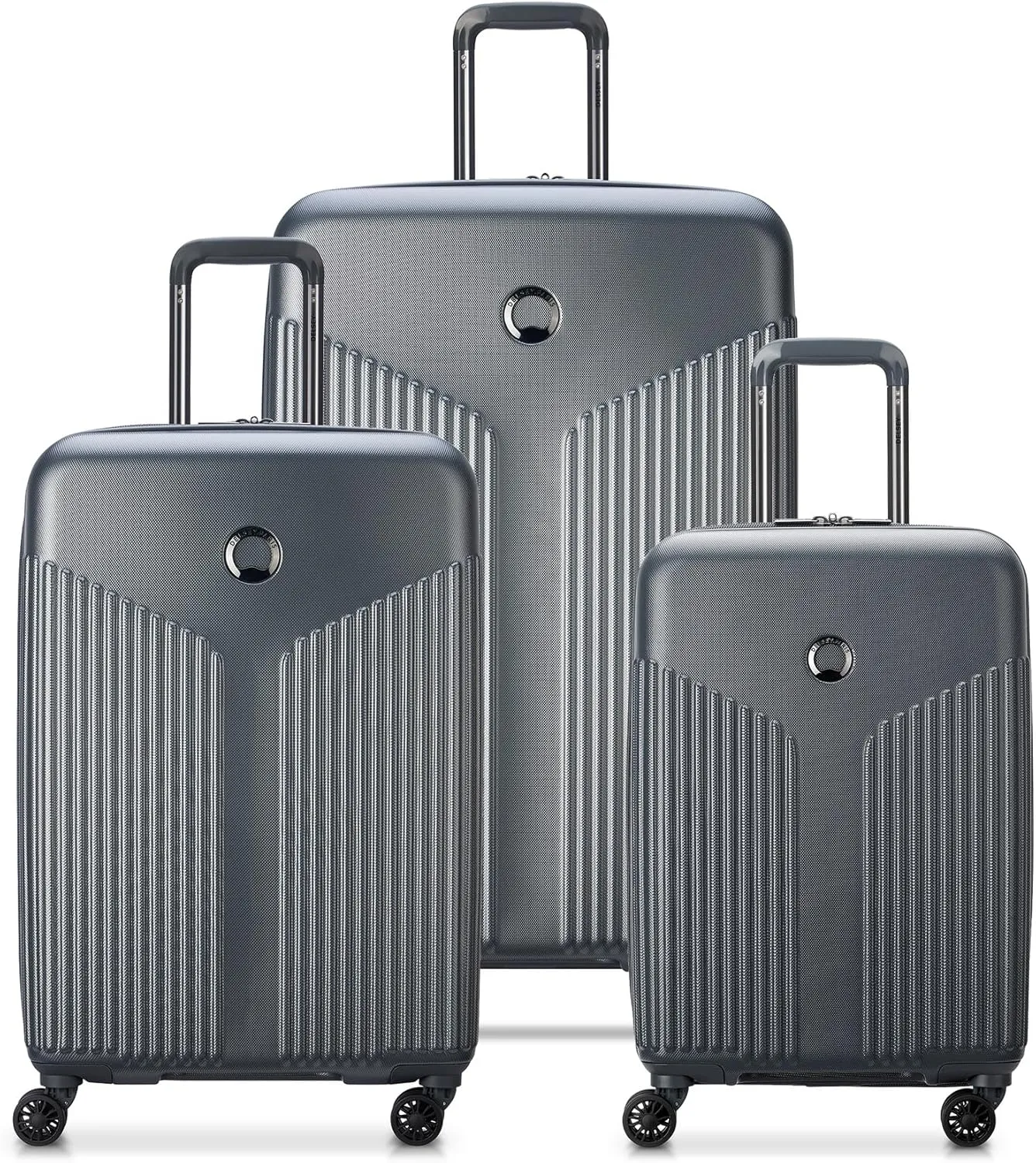 DELSEY PARIS Comete 3.0 Hardside Expandable Luggage with Spinner Wheels, Graphite, 3-Piece Set (20/24/28)